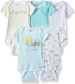 Gerber Baby Boys' 5-Pack Short-Sleeve Onesies